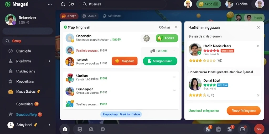 Tampilan awal permainan yang menarik dan mudah dipahami.