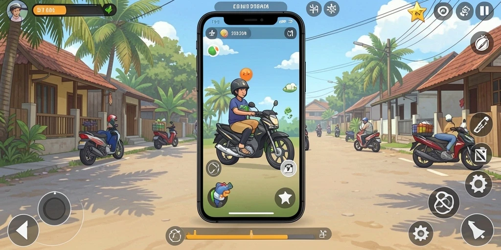 Tampilan permainan yang menarik dan mudah dinavigasi.