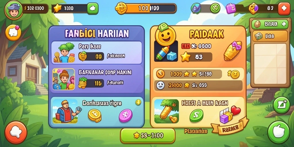 Tampilan antarmuka pengguna yang bersih dan modern.